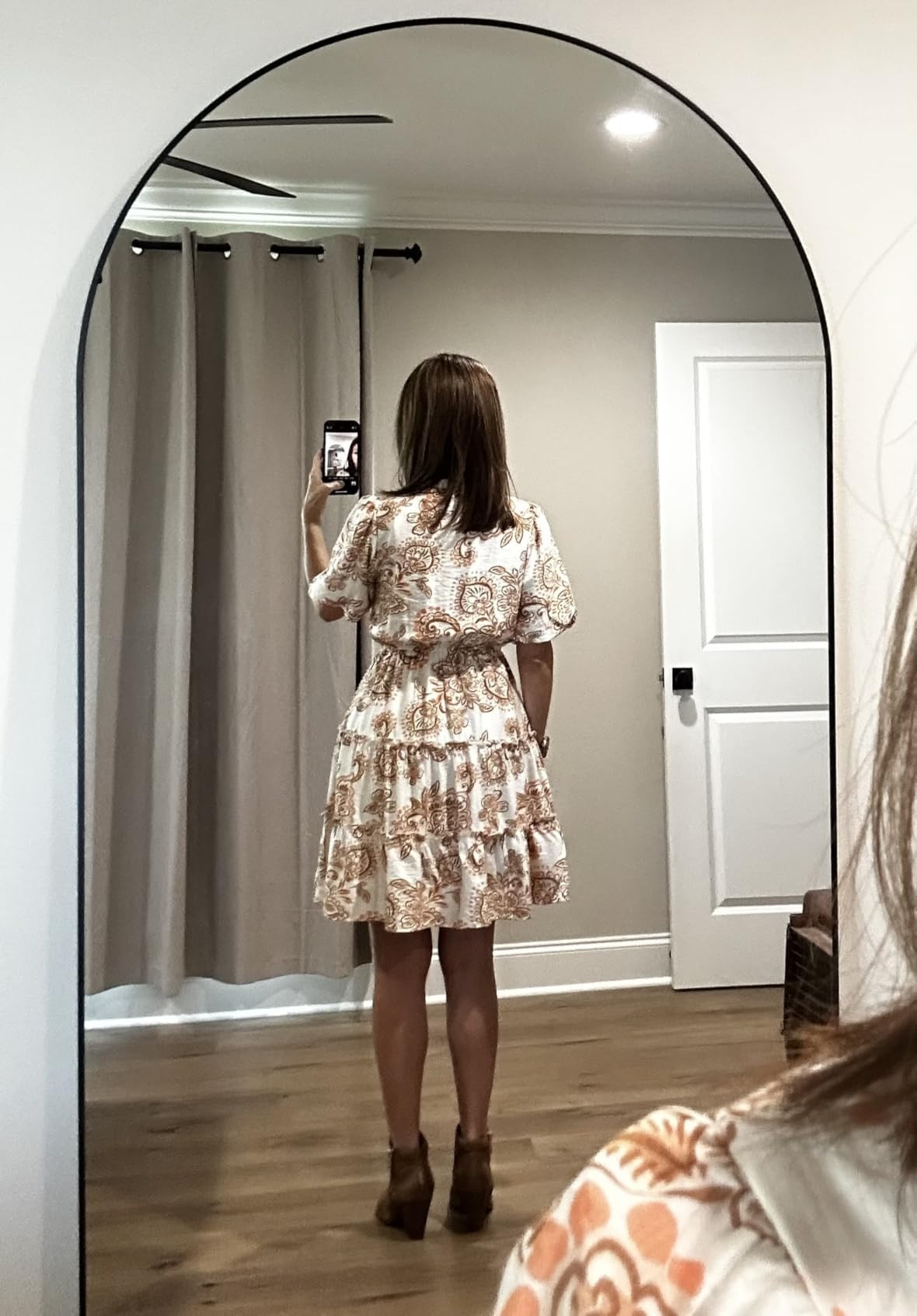 BTFBM Women Summer Floral Short Dresses V Neck Short Sleeve Tiered Ruffle Boho Swing Dress A-Line... | Amazon (US)