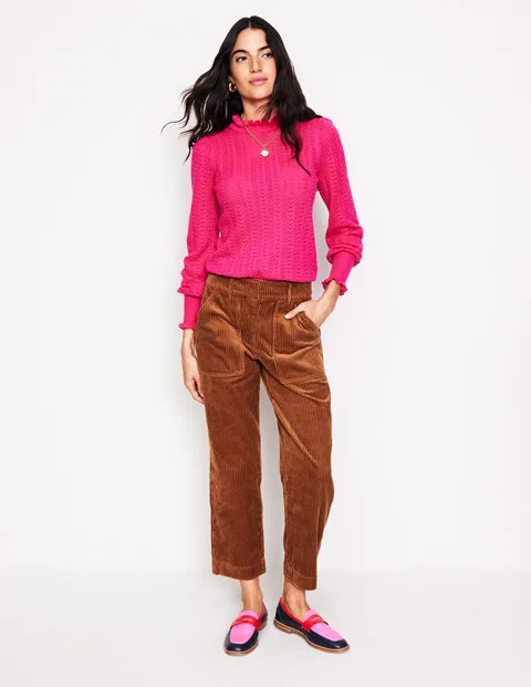 Tapered Cord Cargo Trousers | Boden UK