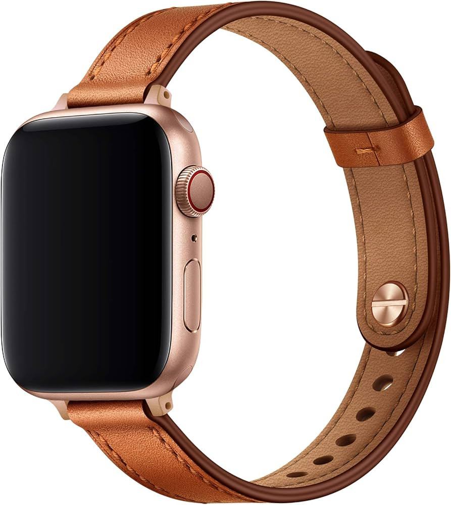 OUHENG Slim Bands Compatible with Apple Watch Band 42mm 41mm 40mm 38mm | Amazon (US)