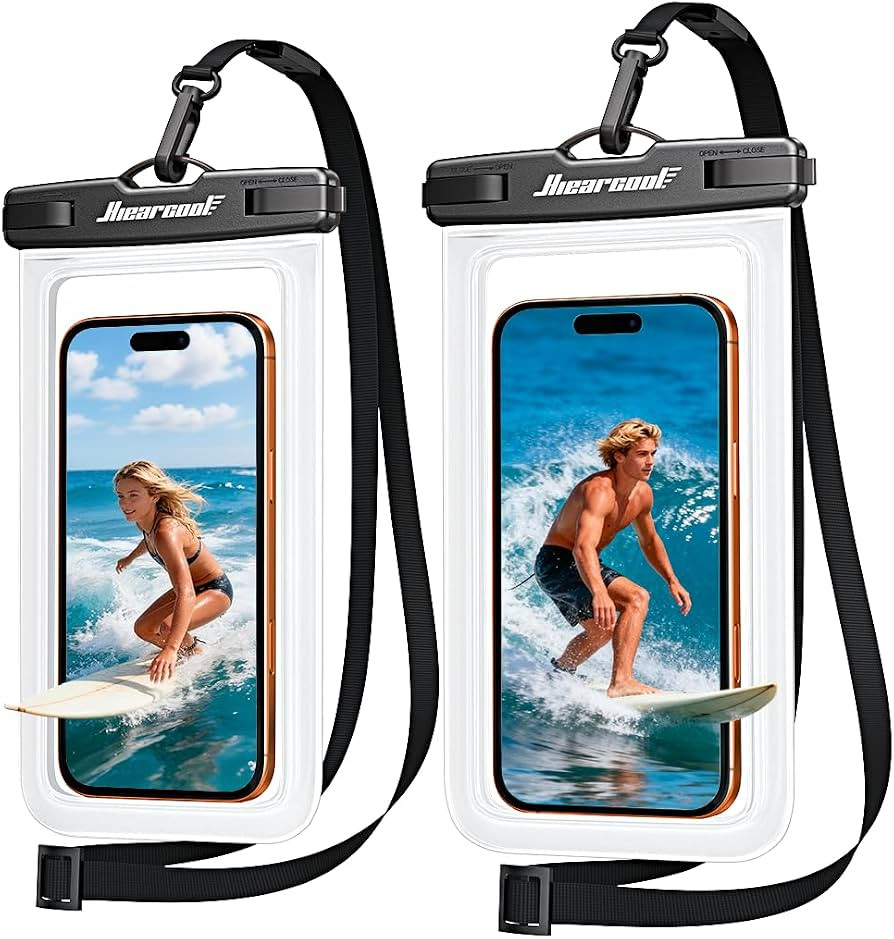 Hiearcool Waterproof Phone Pouch, Waterproof Phone Case with Crossbody Lanyard Compatible for iPh... | Amazon (US)