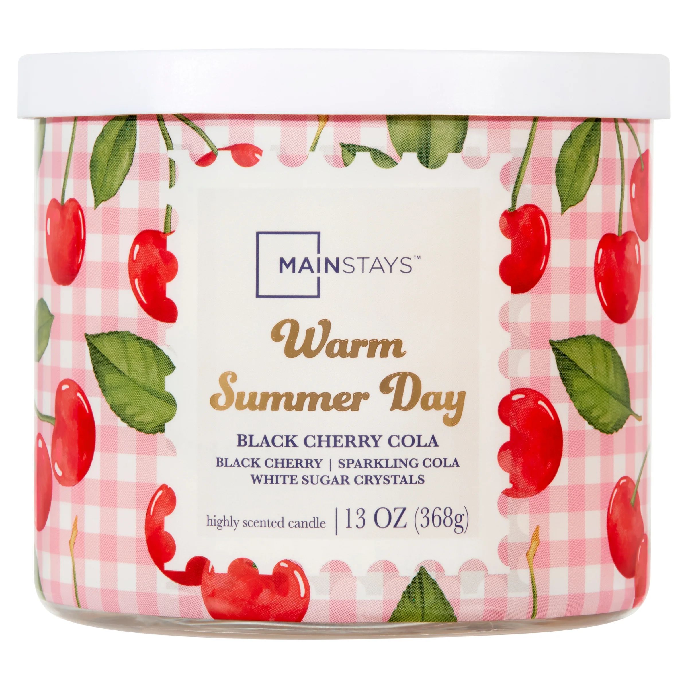 Mainstays 3-Wick Wrapped Warm Summer Day Scented Candle, 13 oz | Walmart (US)