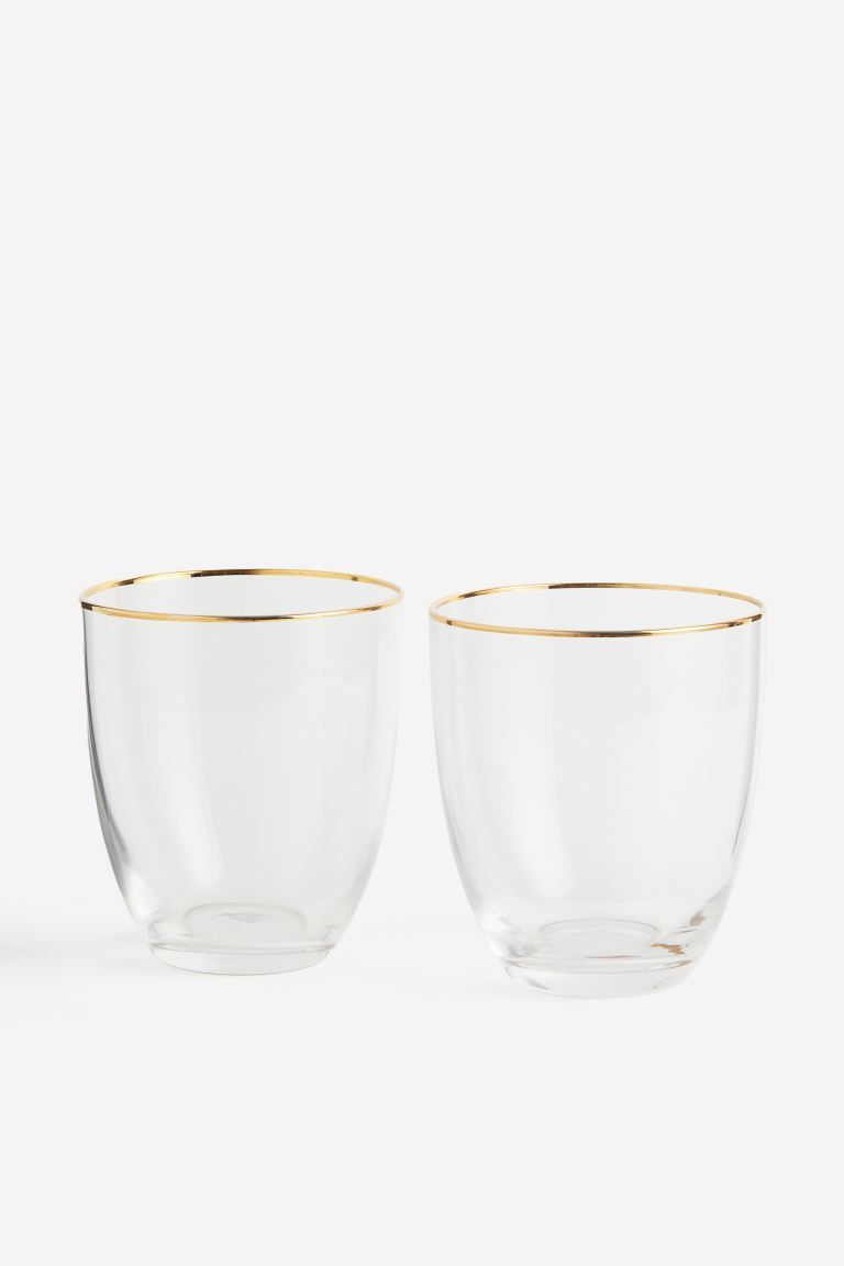 2-pack Beverage Glasses | H&M (US + CA)