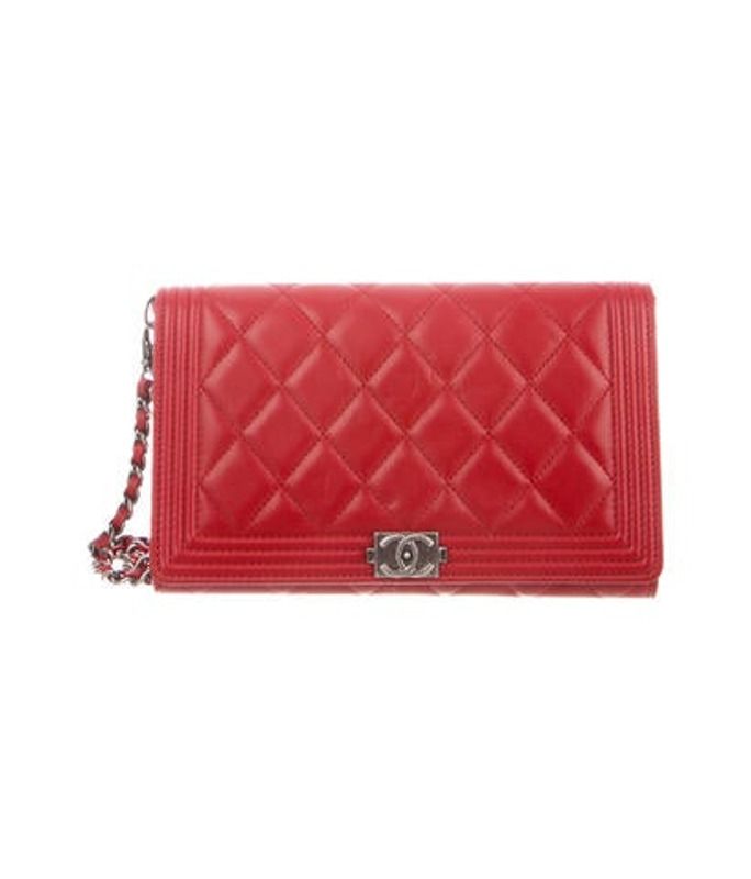 Chanel Boy Wallet On Chain Red Chanel Boy Wallet On Chain | The RealReal