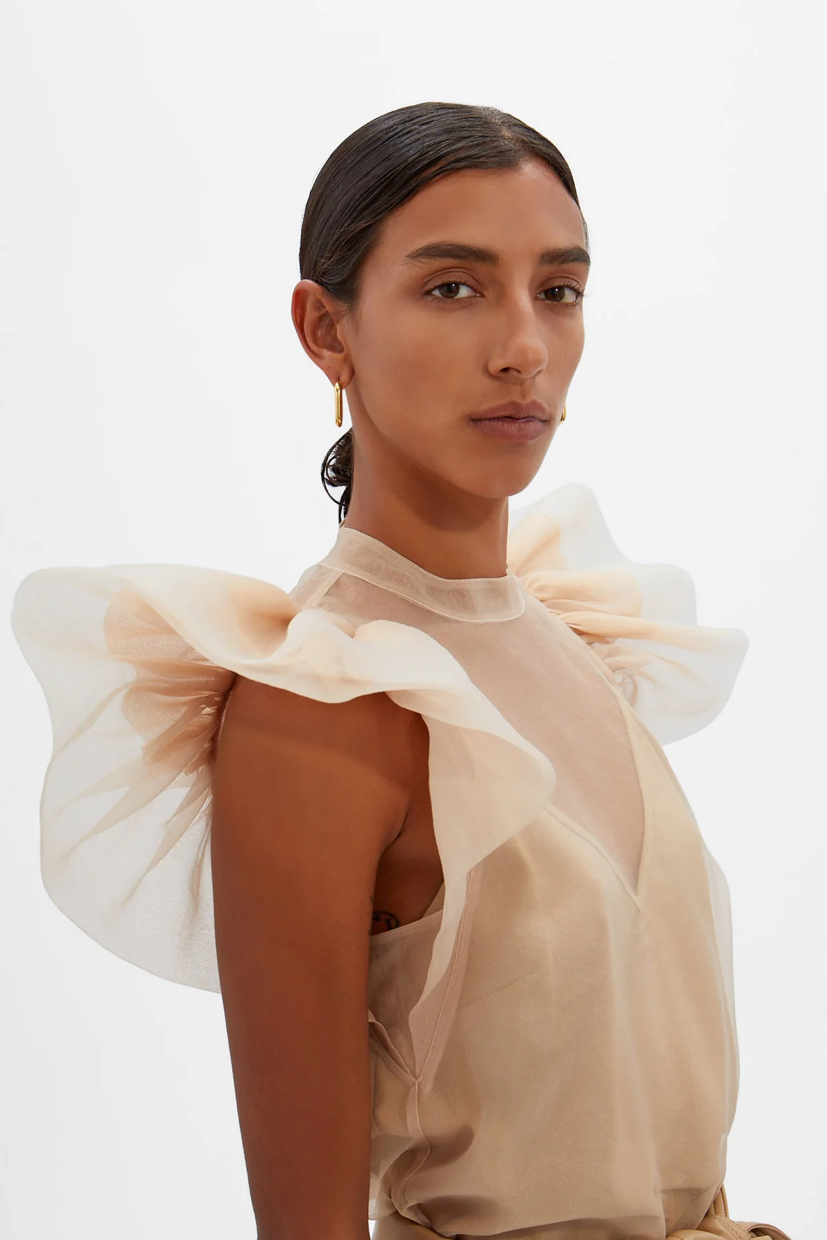 Corina Organza Top - Ivory | Bette's