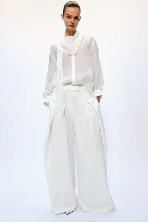 ZW COLLECTION HANDKERCHIEF SHIRT | Zara UK