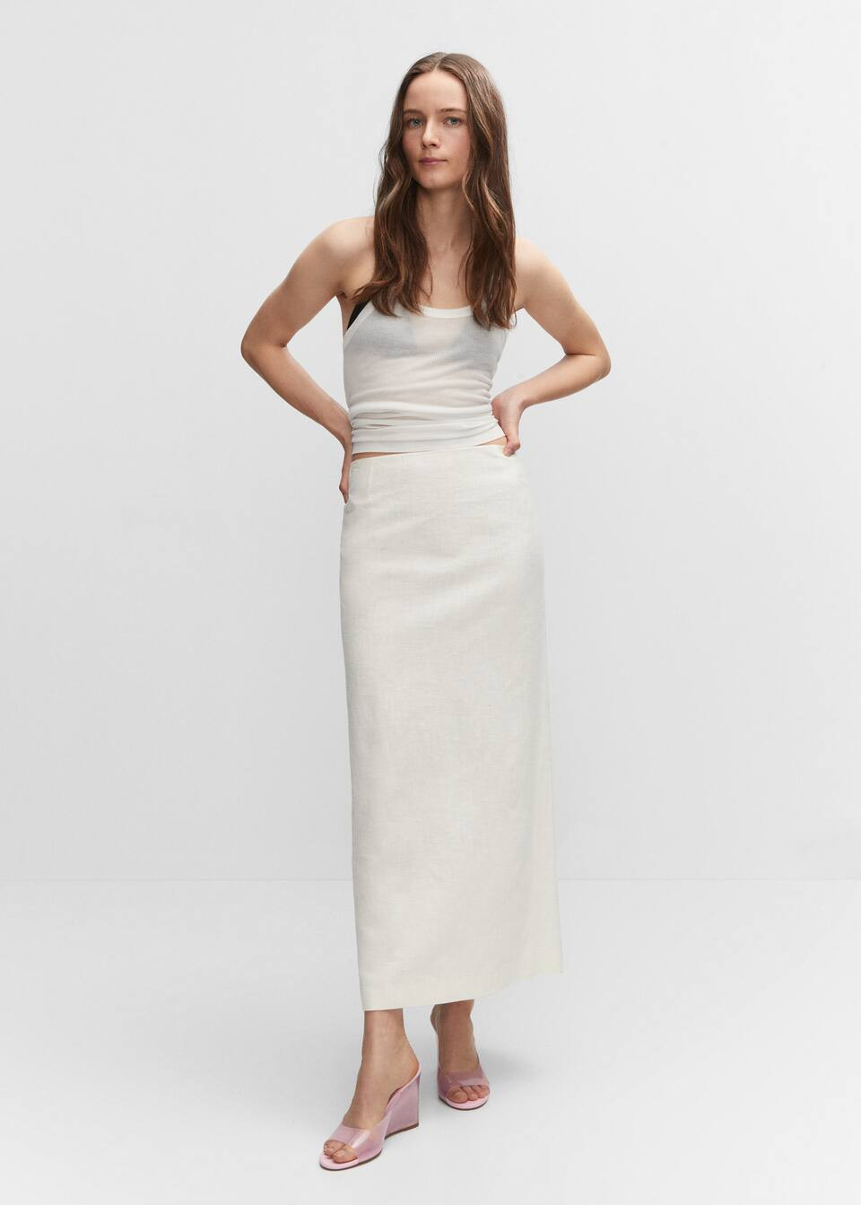 Jupe longue fendue | MANGO (FR)