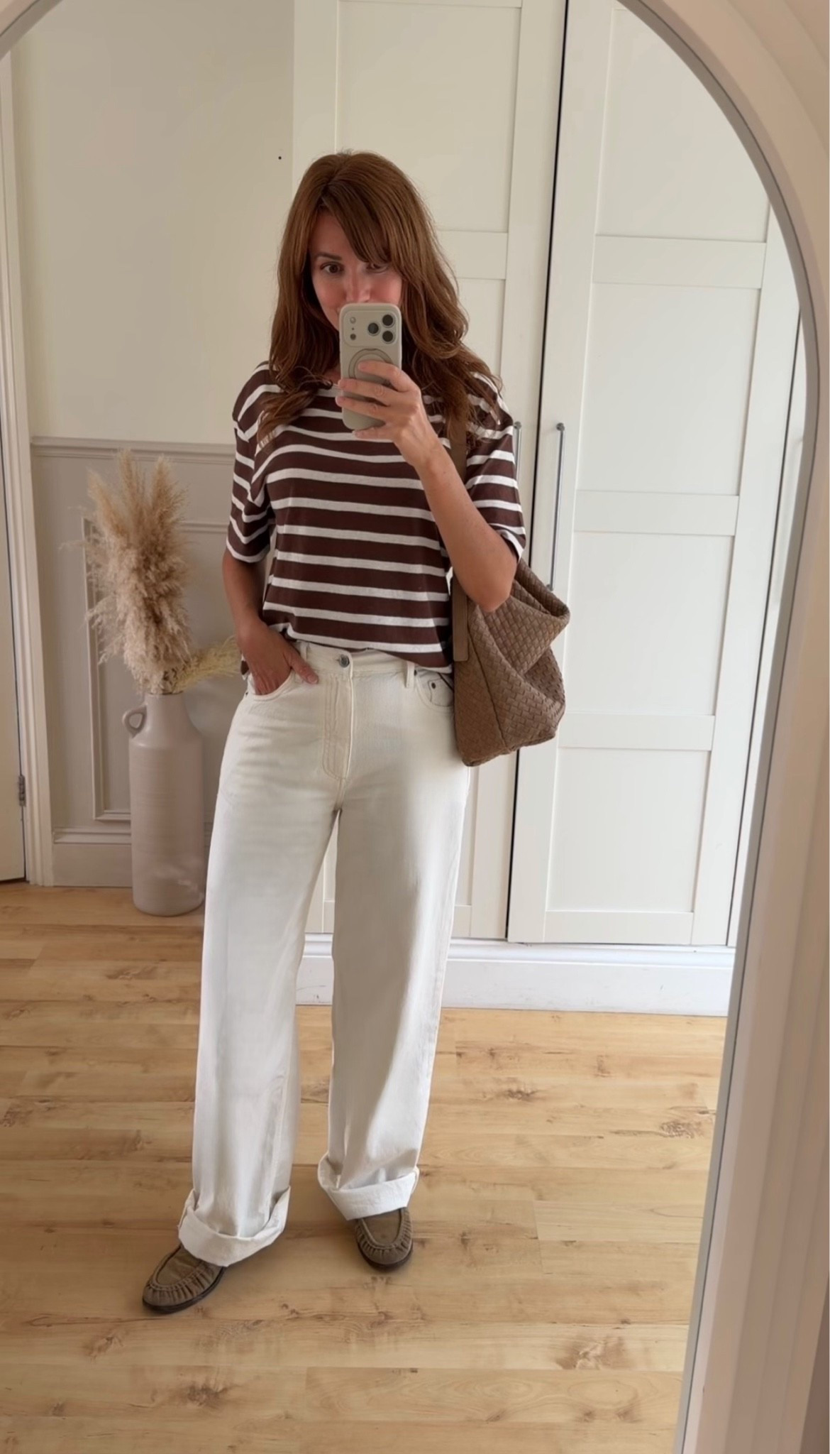 Top size small ( Cotton & linen blend) 👌
Jeans size 8 - I recommend sizing down one size as they come up large. I’m usually a size 10. So comfy, and I love that they’re designed to be turned up. 

#LTKuk #LTKeurope #LTKautumn
