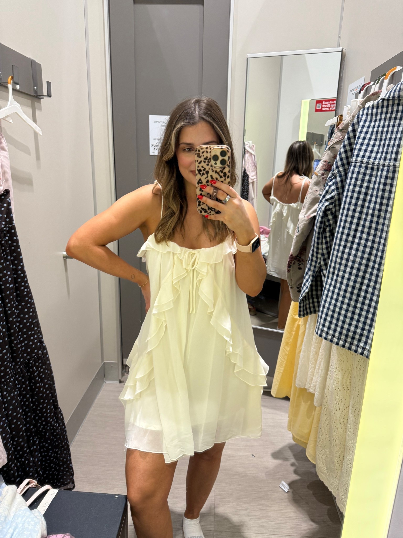 Wearing a small