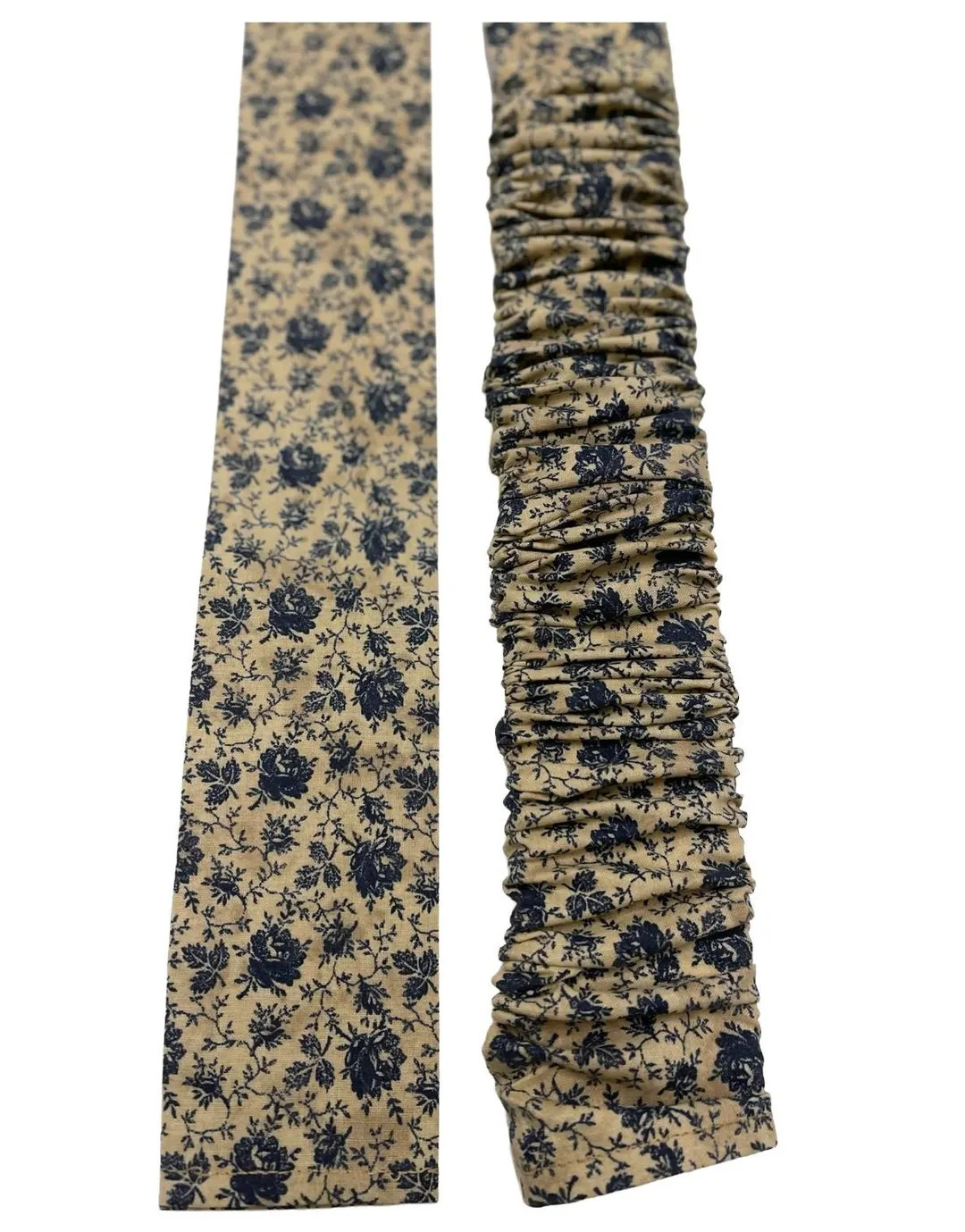 Slip-on Handmade Lamp Cord Cover, 19th Century Blue Floral & Khaki, Fabric cover, Chain cord slee... | Etsy (US)