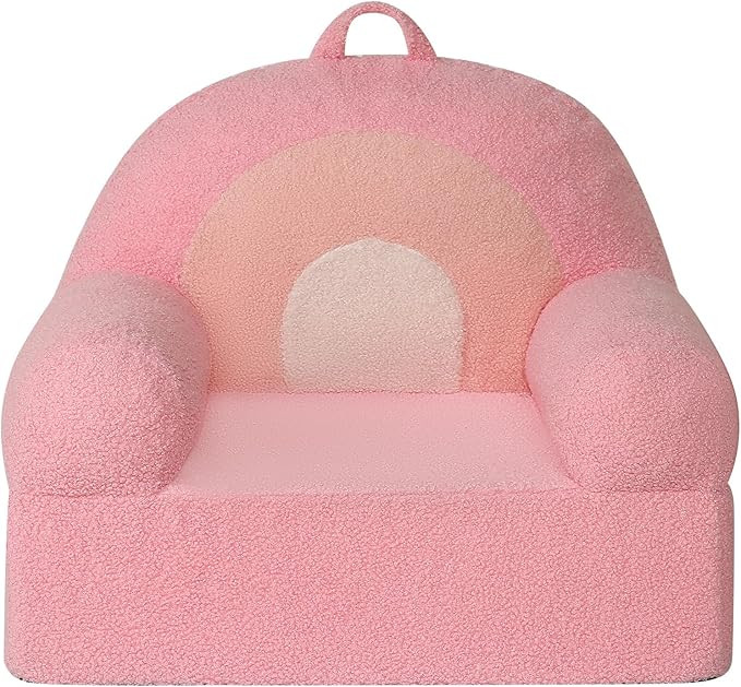 Comfy Toddler Chair, Kids Rainbow Couch for Boys and Girls, Pink Rainbow | Amazon (US)