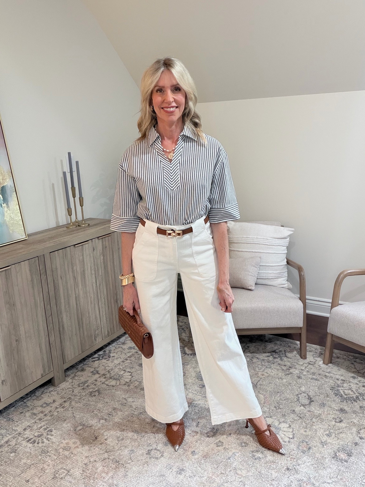 These flattering Amazon wide leg jeans are frump-free, comfortable and not see-through! The jeans have some stretch to them but also enough structure to keep them from sagging. The jeans come in 9 colors and 9 sizes and fit is true to size.

#LTKOver40 #LTKgrwm #LTKootd