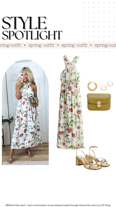 Floral dress would make a perfect graduation dress, baby shower dress, brunch dress, or wedding shower dress!