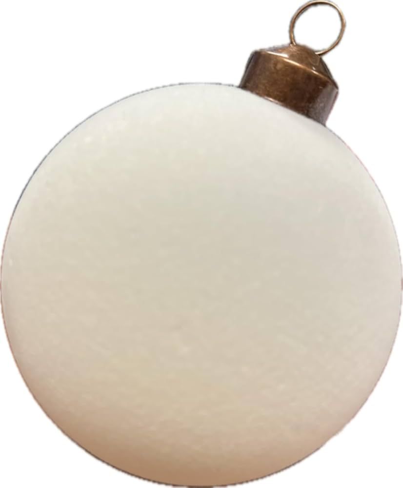 Hobby Lobby Flocked Round Christmas Ornaments, 5.90 inches (150 mm) Diameter, Pack of 3, Shatterp... | Amazon (US)