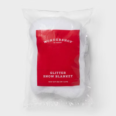 15"x8' Christmas Glitter Snow Blanket - Wondershop™: Festive Holiday Decor | Target