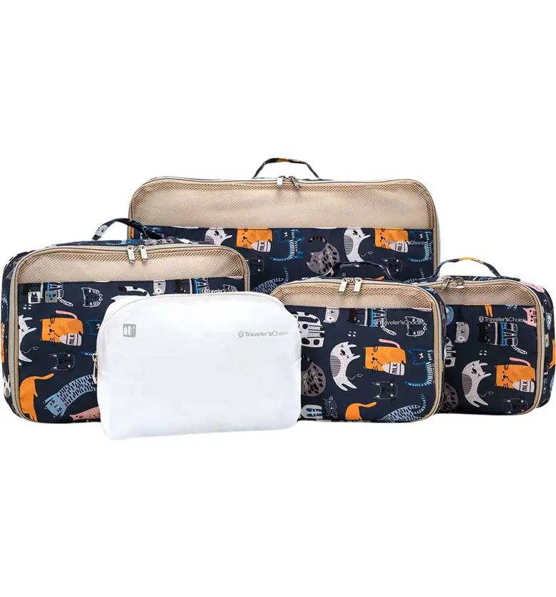 TRAVELERS CHOICE TRAVELER'S CHOICE 5-Piece Set Packing Cubes | Nordstromrack | Nordstrom Rack