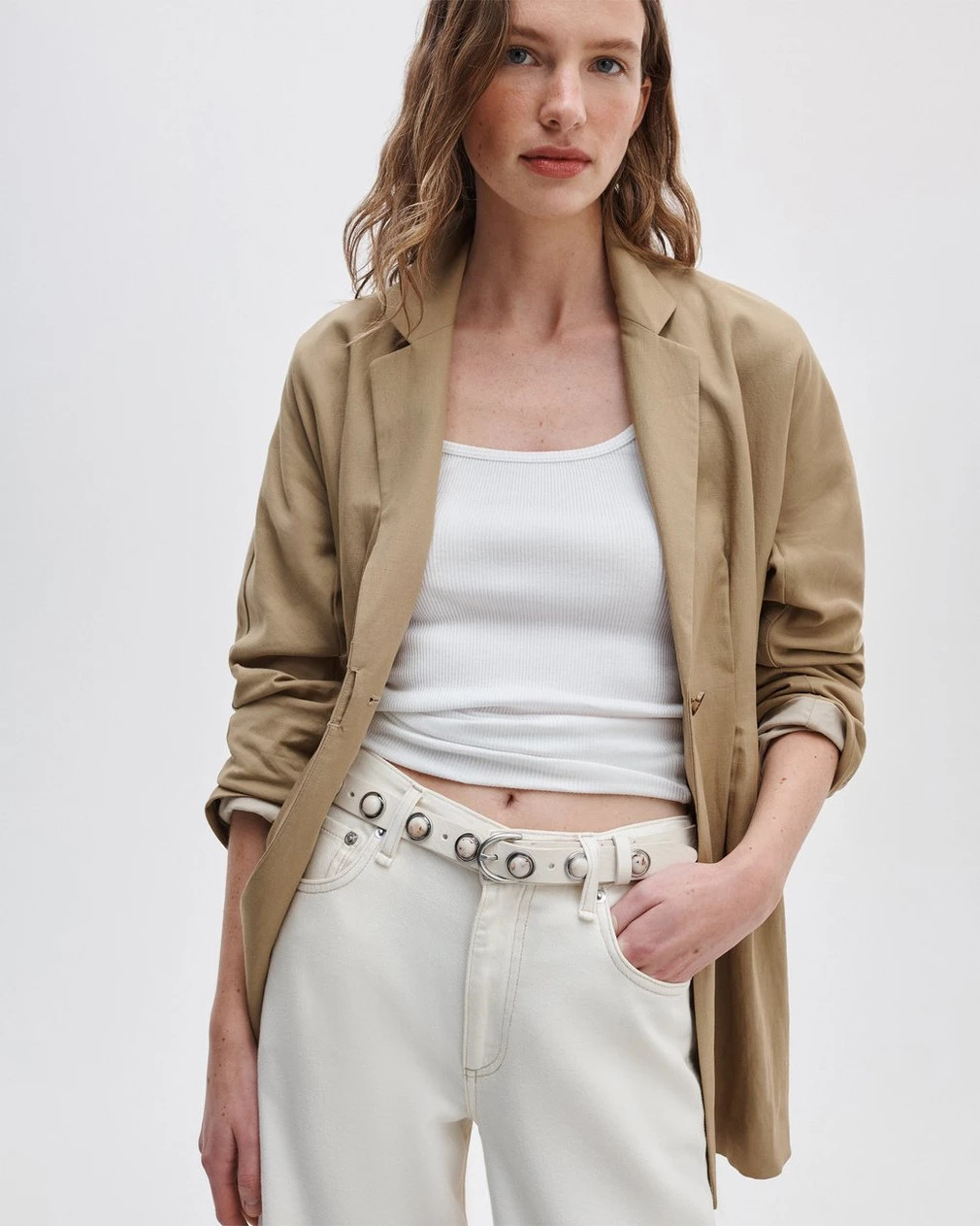 Buy Celia Studded Italian Leather Belt for USD 298.00 | rag & bone | rag & bone