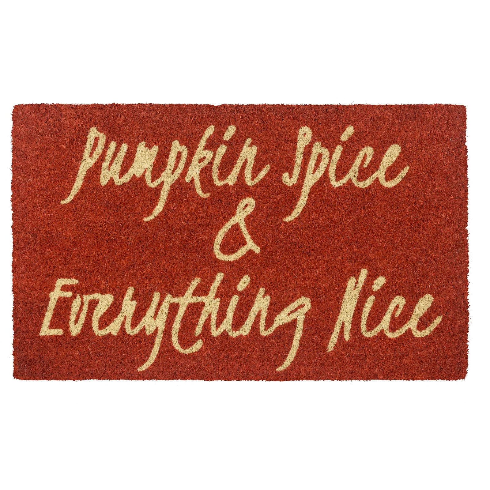 Entryways Pumpkin Spice Coir Indoor Outdoor Doormat, 17'' x 28'', Orange - Walmart.com | Walmart (US)