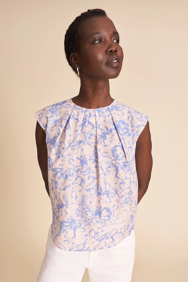 Nika Summer Friday Top - Printed Voile :: Soft Floral | MM LaFleur