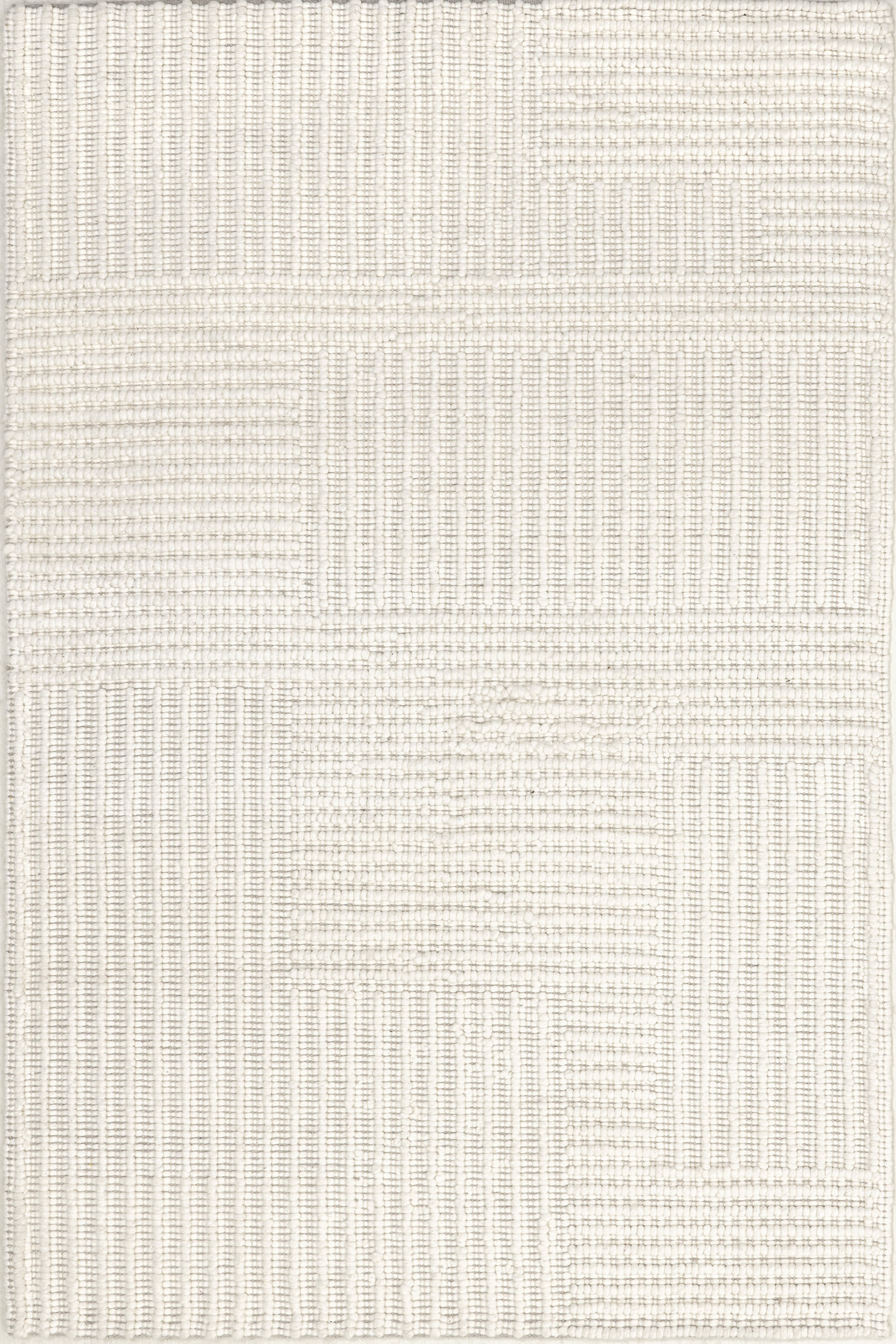 Ivory Skye Modern High-Low 6' x 6' rug | Rugs USA