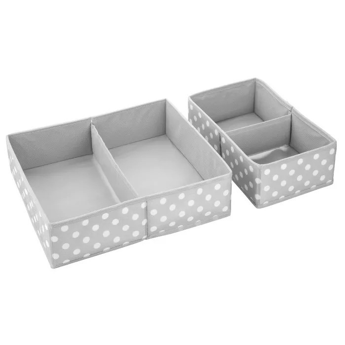 mDesign Fabric Dresser Drawer Storage Organizers, Set of 4 | Target