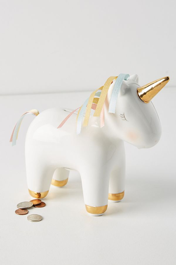 Unicorn Piggy Bank | Anthropologie (US)