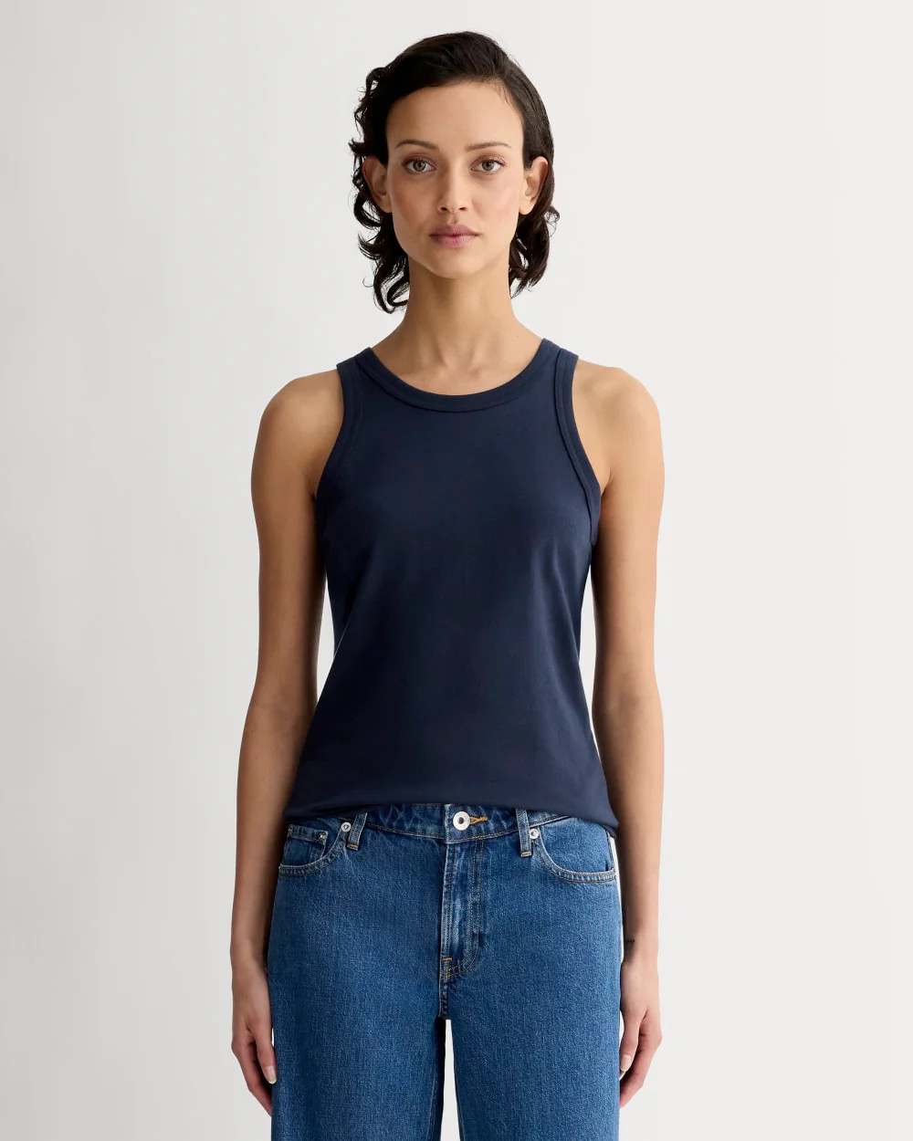 Everlane Tank in Essential Cotton | Navy | Small | Everlane