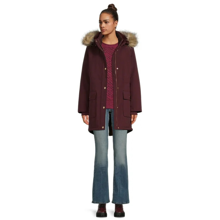 Time and Tru Women's Heavyweight Anorak Jacket, Sizes XS-3X | Walmart (US)