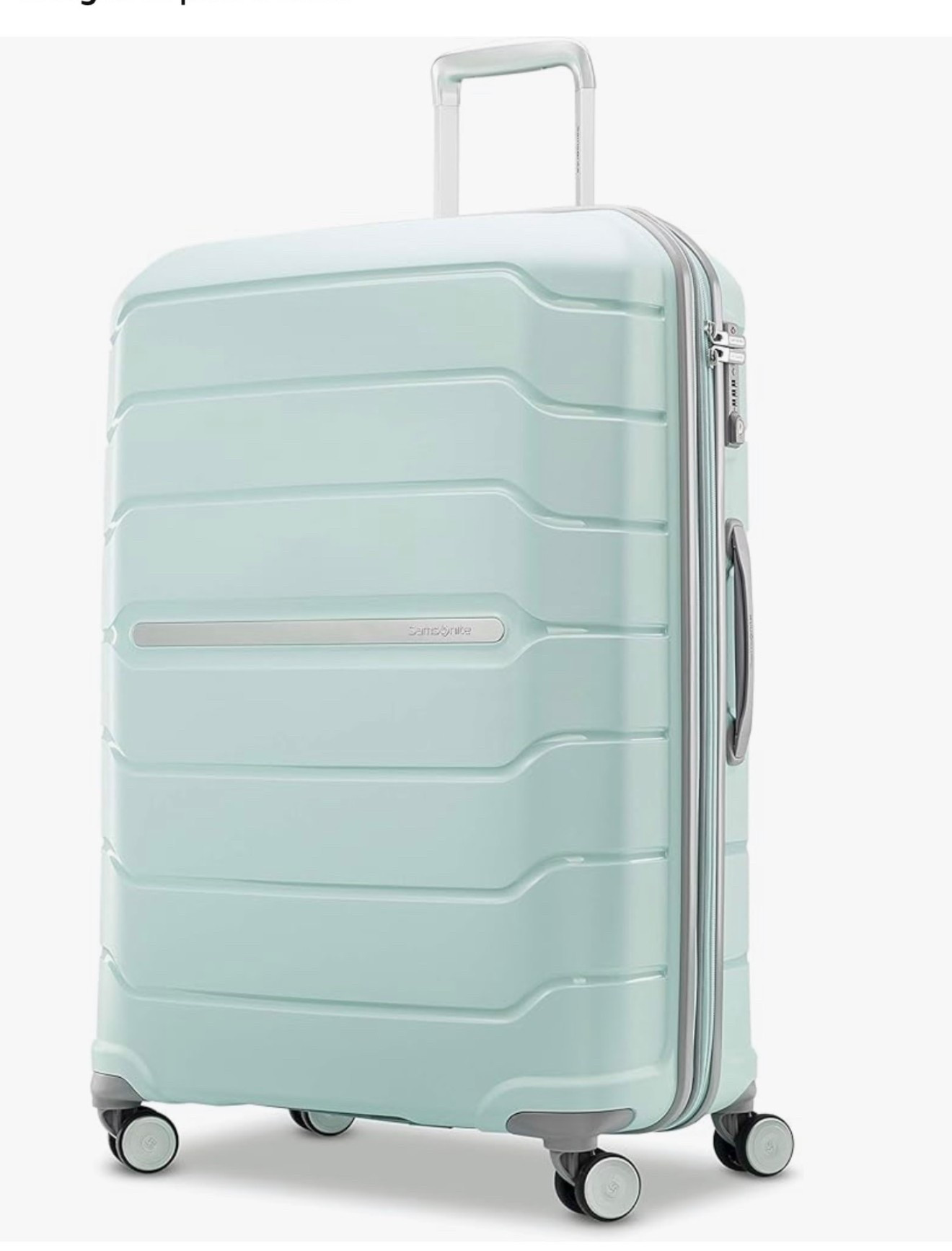 amsonite Freeform Hardside Expandable with Double Spinner Wheels, Mint Green, Checked-Large 28-Inch

#LTKActive #LTKTravel #LTKSwim
