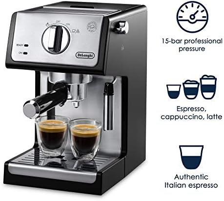 De'Longhi ECP3420 Bar Pump Espresso and Cappuccino Machine, 15", Black | Amazon (US)