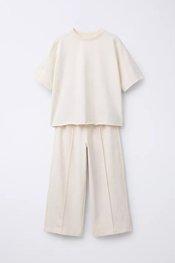 HEAVY WEIGHT TOP AND CULOTTES SET | Zara US