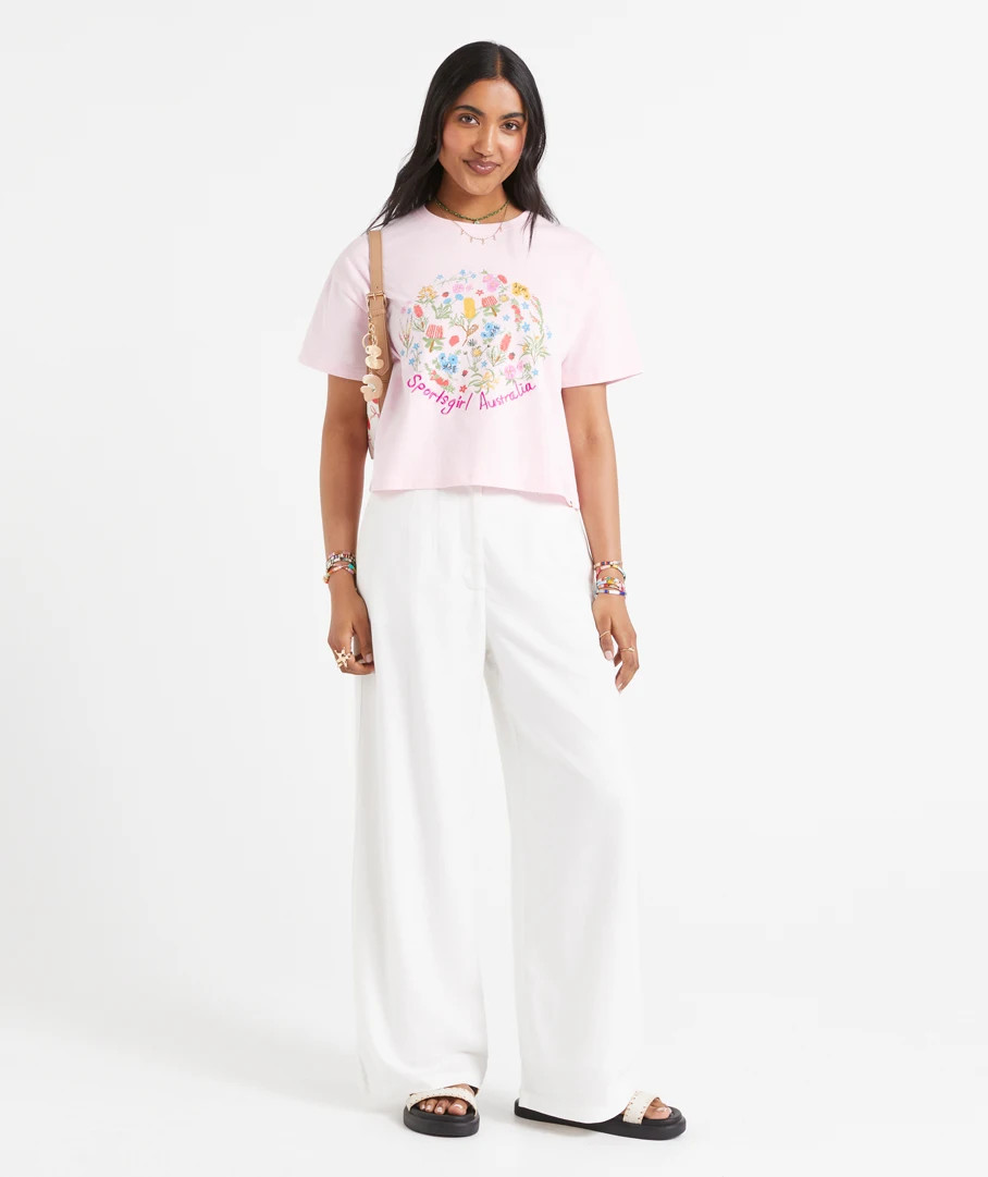 STELLA LINEN BLEND TAILORED PANT | Sportsgirl