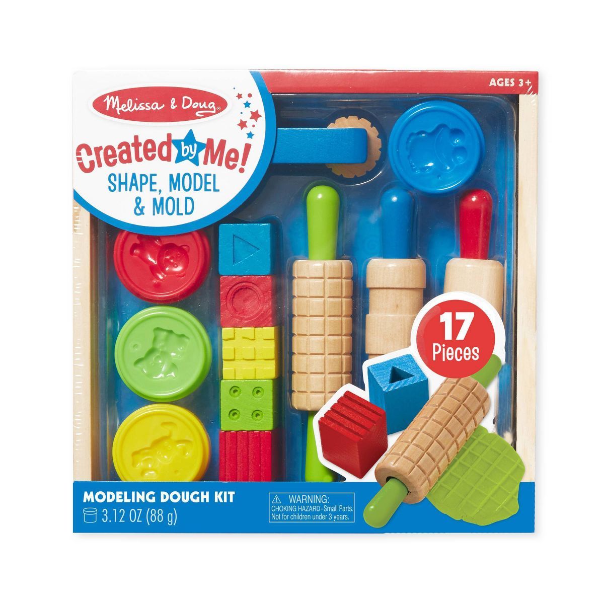 Melissa & Doug Shape, Model, and Mold Clay Activity Set - 4 Tubs of Modeling Dough and Tools | Target