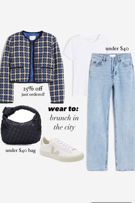 Outfit ideas, brunch, jacket, tweed jacket, cropped jacket

#LTKunder100 #LTKsalealert #LTKunder50