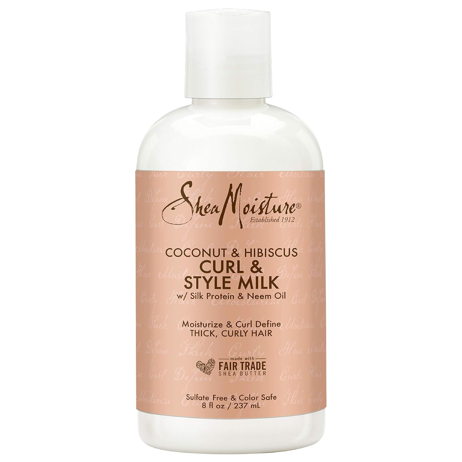 SheaMoisture Fair Trade Sulfate Free Coconut Hibiscus Curl & Style Milk with Silk Protein & Neem ... | Amazon (US)