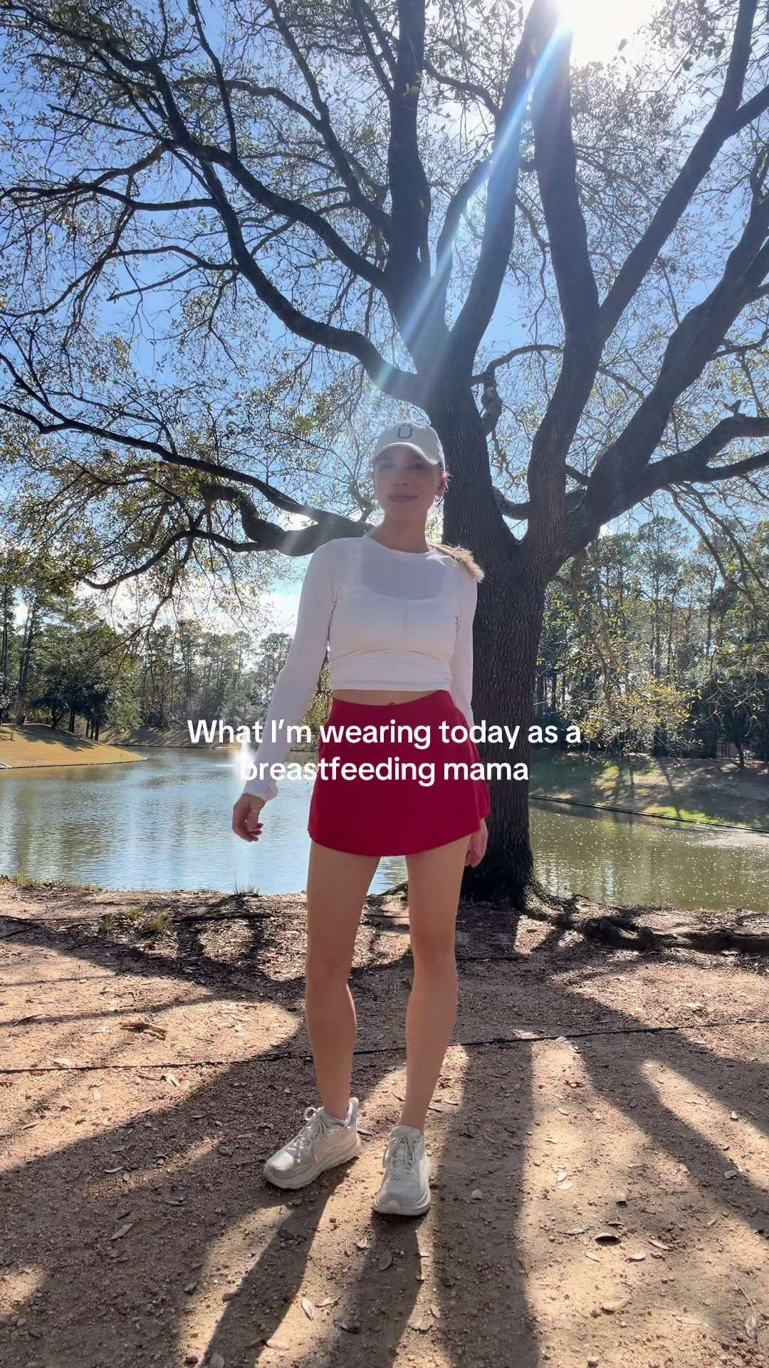 Walk outfit! Sports bra tank in M, long sleeve in S and skort in S! 
 

 #LTKootd #LTKActive