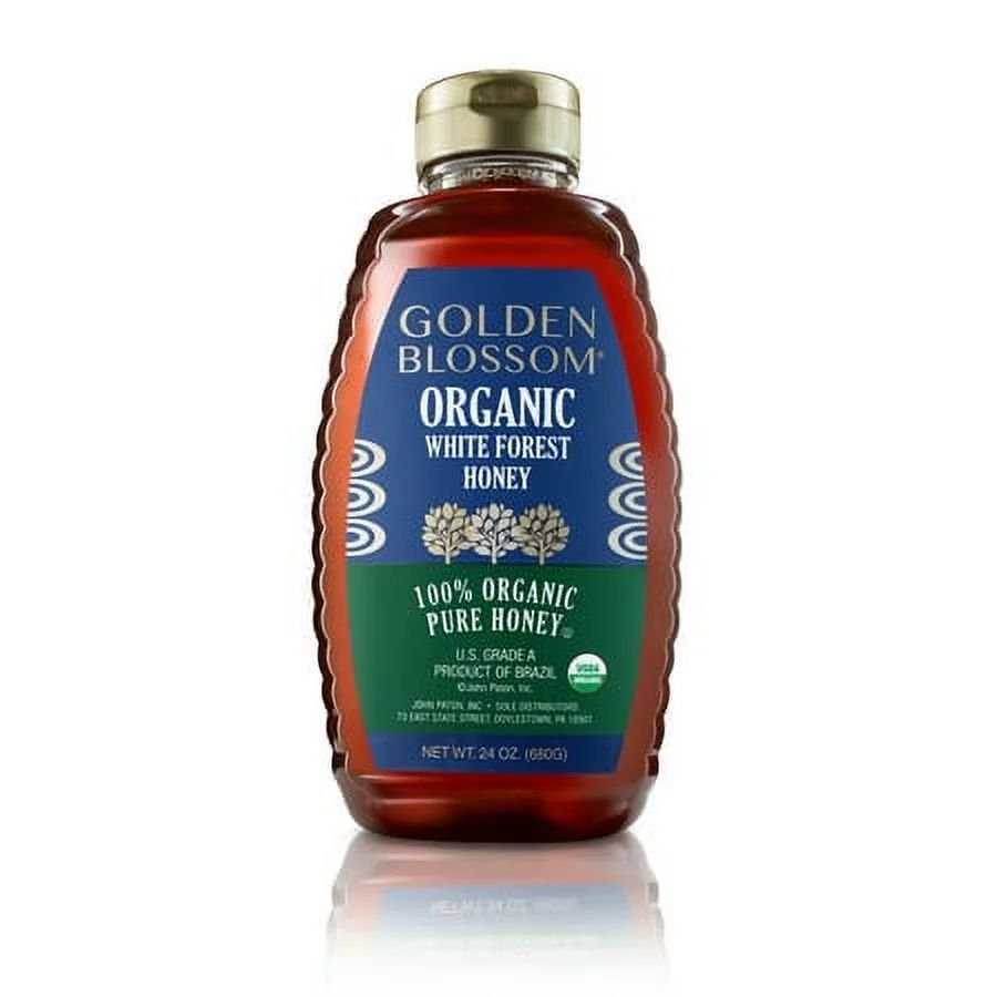 Golden Blossom 100% Pure Organic White Forest Wild Flower Honey, Unfiltered, 24 oz, Plastic Bottl... | Walmart (US)