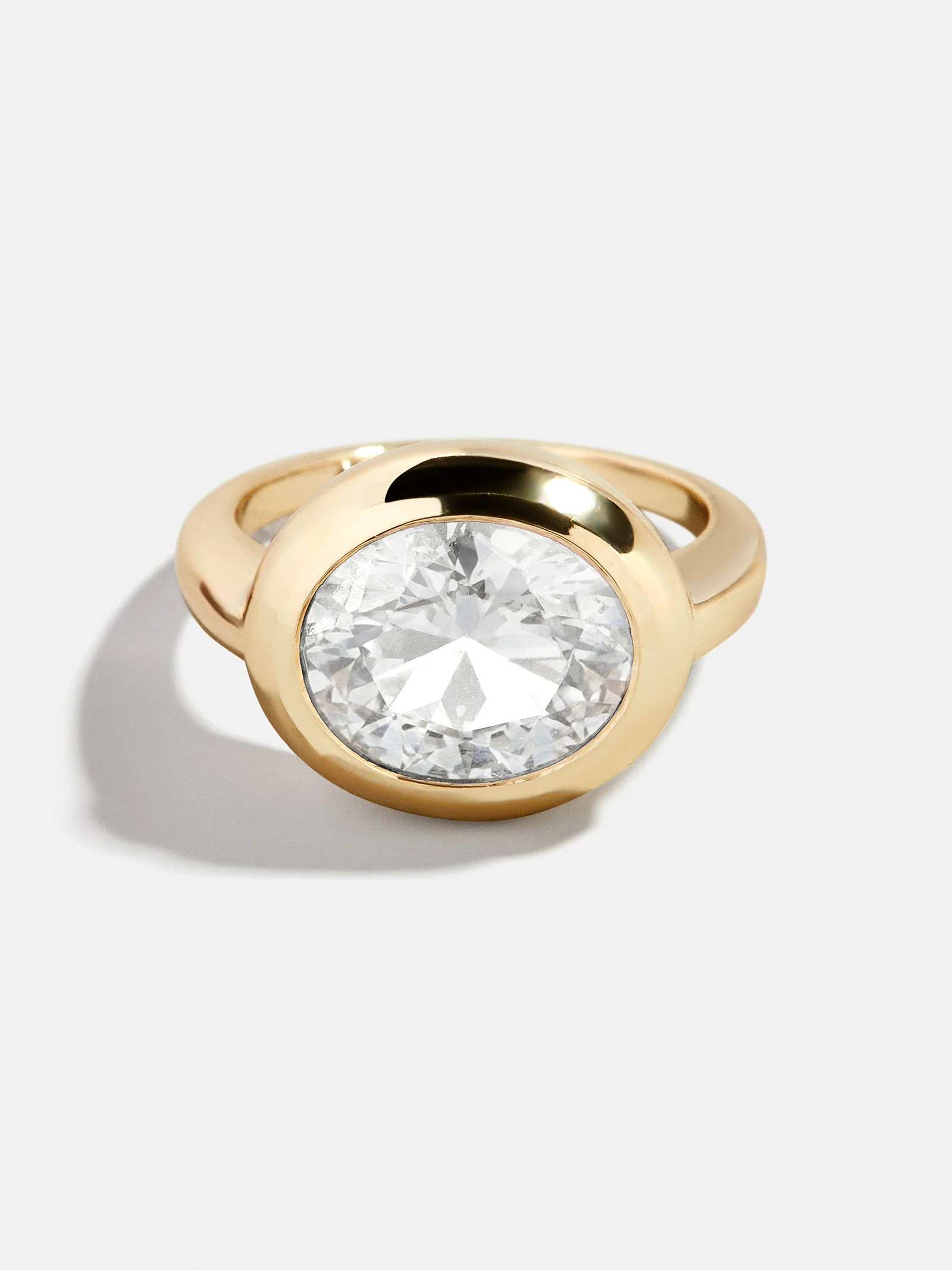 Gold Cubic Zirconia Custom Birthstone Ring - Crystal | BaubleBar