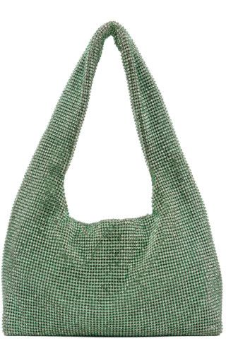 Green Mini Crystal Armpit Bag | SSENSE