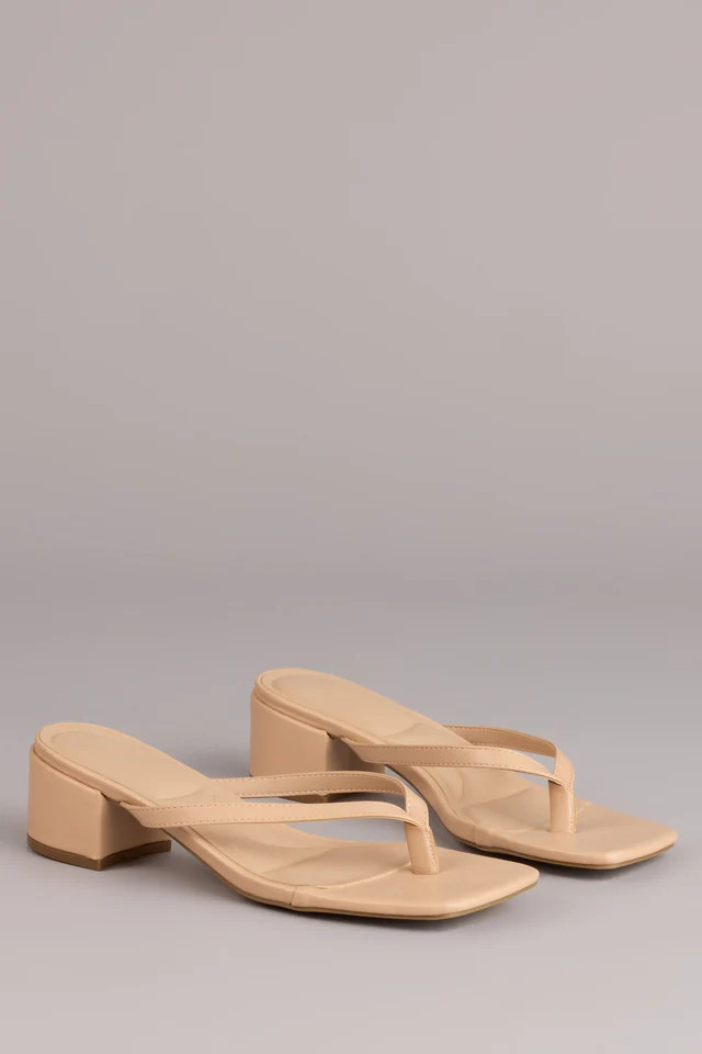 Easy Chic Thong Block Heels | Windsor Stores