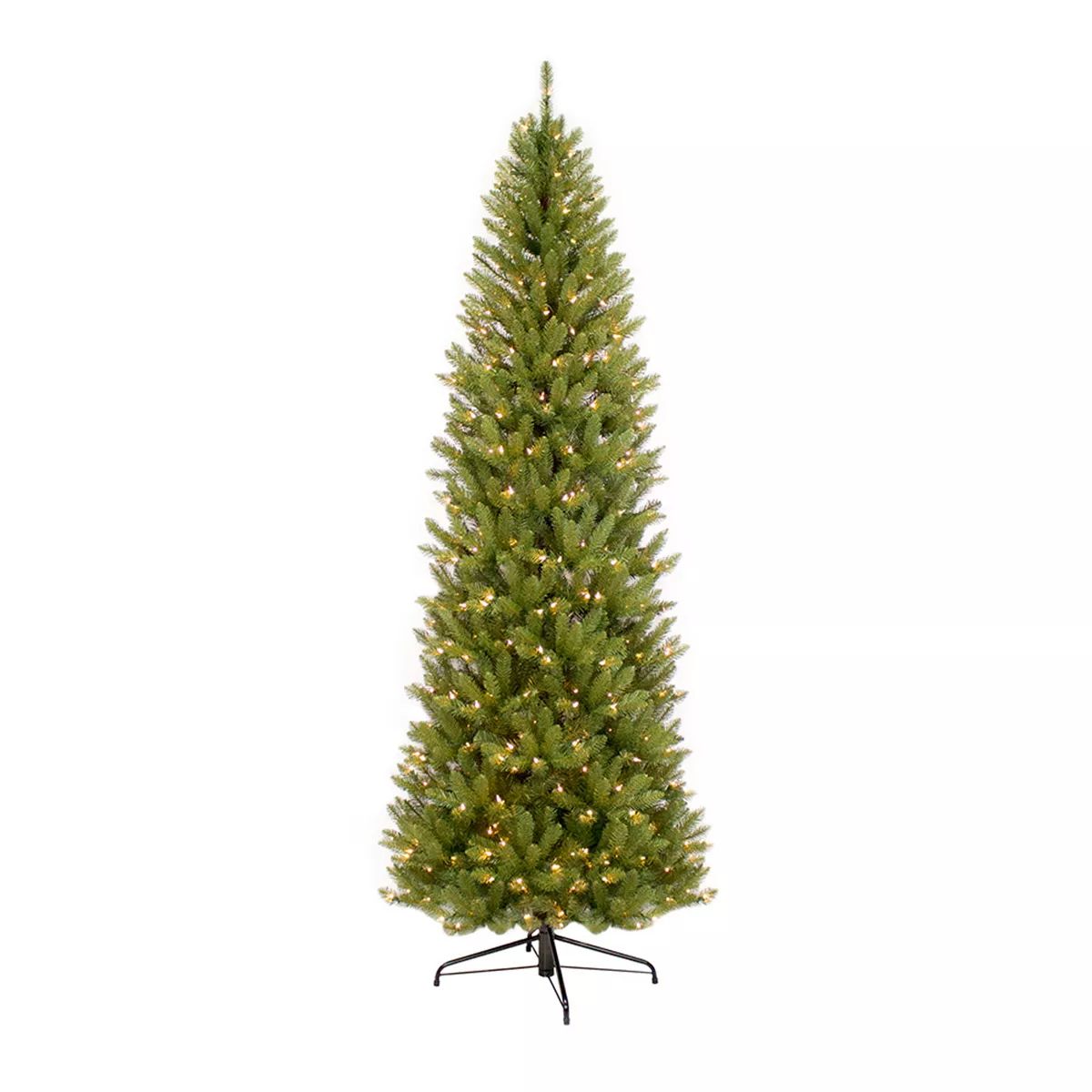 7.5ft Pre-lit Artificial Pencil Artificial Christmas Tree Slim Forest Fir | Target