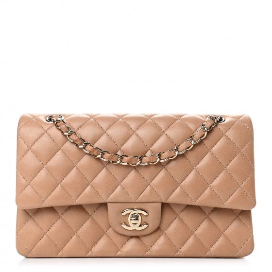 CHANEL

Lambskin Quilted Medium Double Flap Beige | Fashionphile