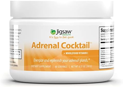 Jigsaw Health Adrenal Cocktail with Whole-Food Vitamin C, 60 Servings | Amazon (US)