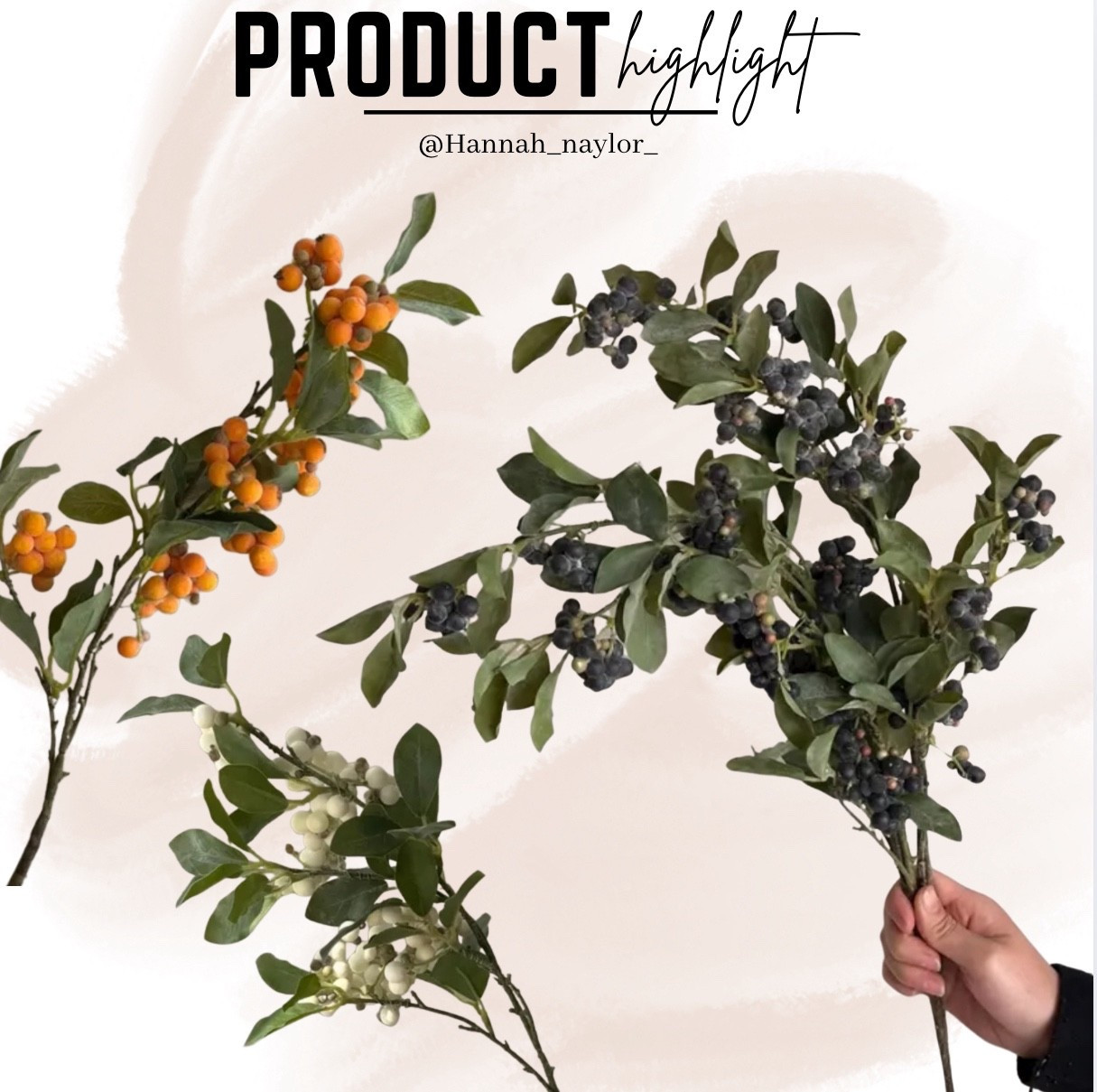 These stems look incredible & realistic! They come in 3 different colors (blue, orange and white berries.) I’ve ordered a few for myself as a beautiful transition and or all-year round stem! #home #etsy #homedecor #homefinds 

#LTKU #LTKHome #LTKFindsUnder50