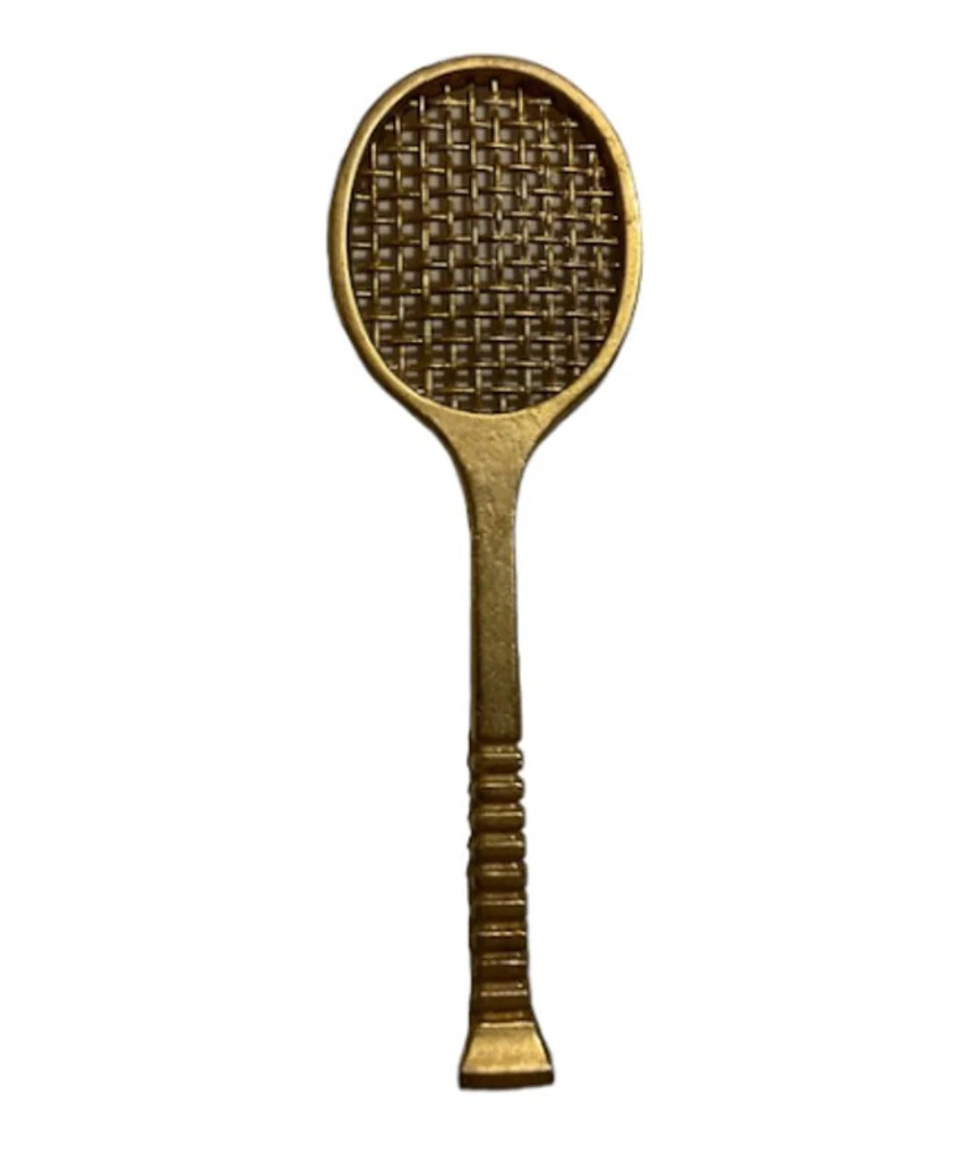 Vintage Brass Tennis Racket Metal Paperweight Tennis Racquet - Etsy | Etsy (US)