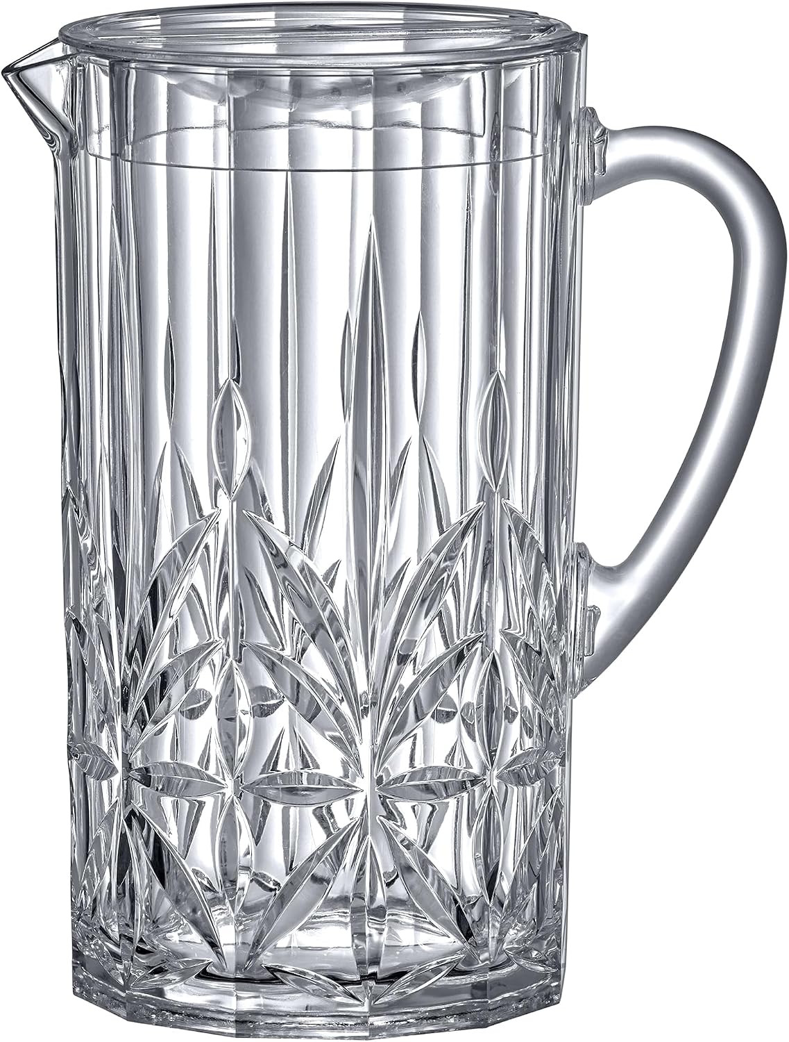 Stately - Acrylic Pitcher (80 oz), Clear Plastic Water Pitcher with Lid, Fridge Jug, BPA-Free, Sh... | Amazon (US)