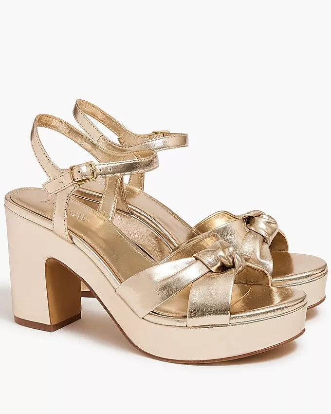 FORT HEELS LIGHT GOLD CRACKLED … curated on LTK