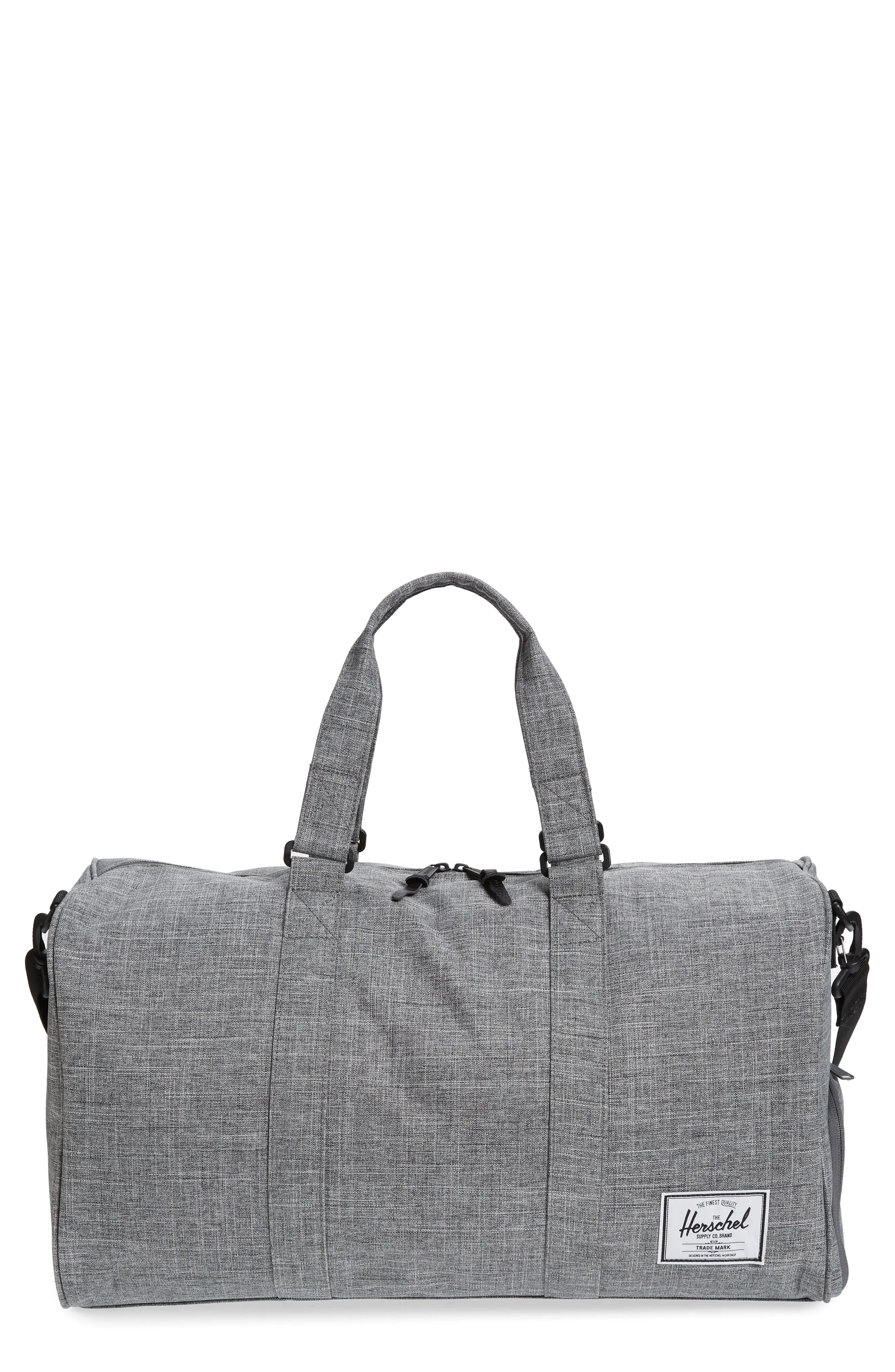 Herschel Supply Co. Novel Duffle Bag in Raven Crosshatch at Nordstrom | Nordstrom