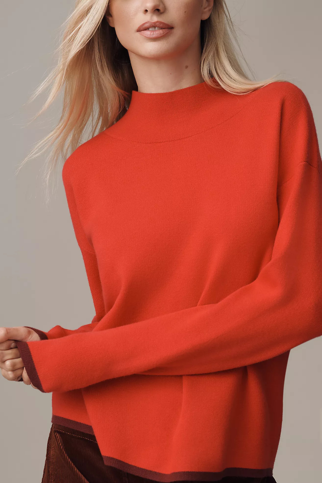 The Carys Mock-Neck Sweater by Maeve | Anthropologie (US)
