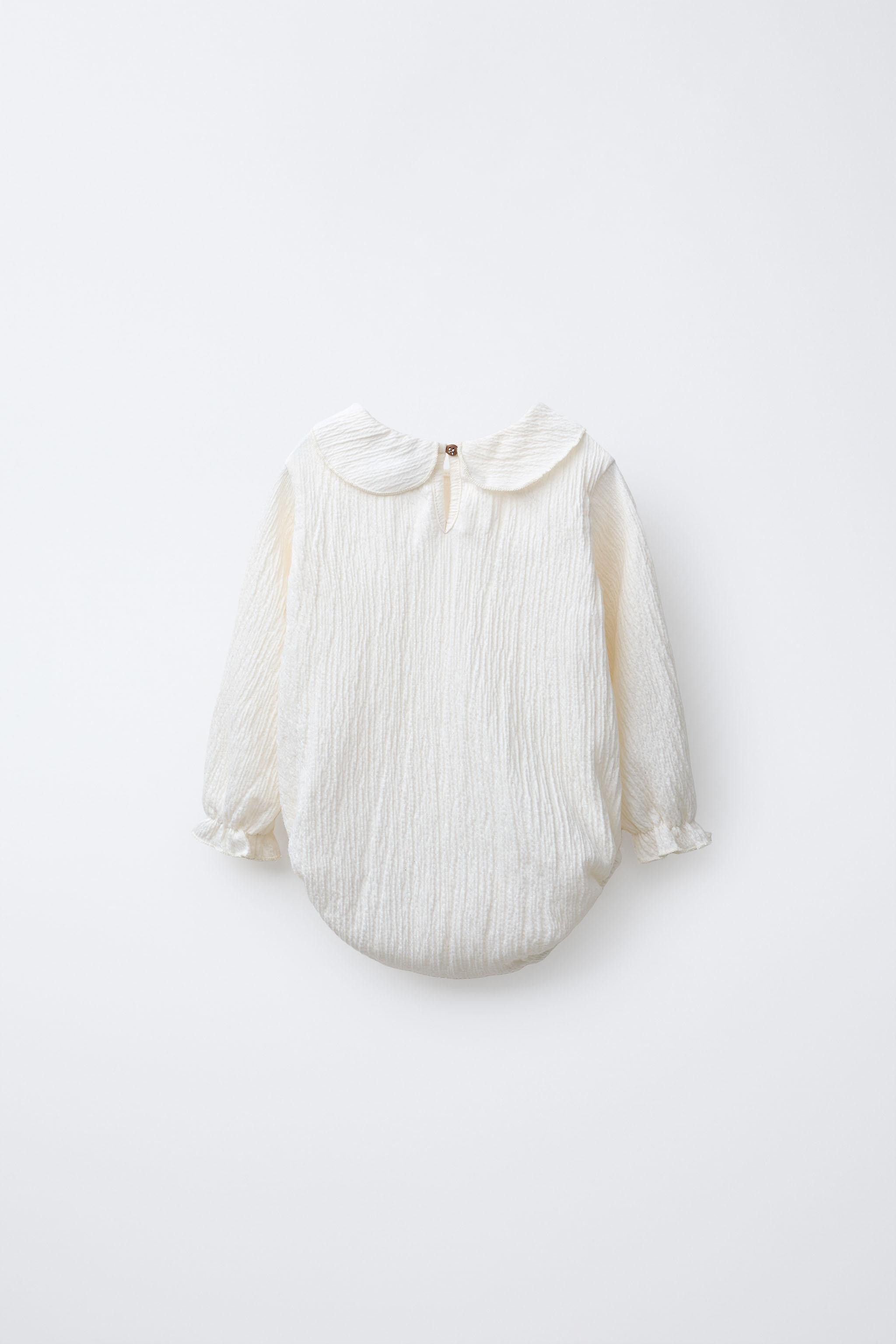 TEXTURED NECK BODYSUIT | Zara US