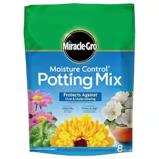 Miracle-Gro Moisture Control 8 qt. Potting Soil Mix 75578300 | The Home Depot